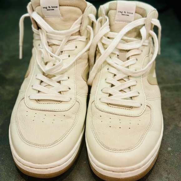 Rag&Bone Retro Court Mid Sneaker - Leather. - Picture 4 of 10